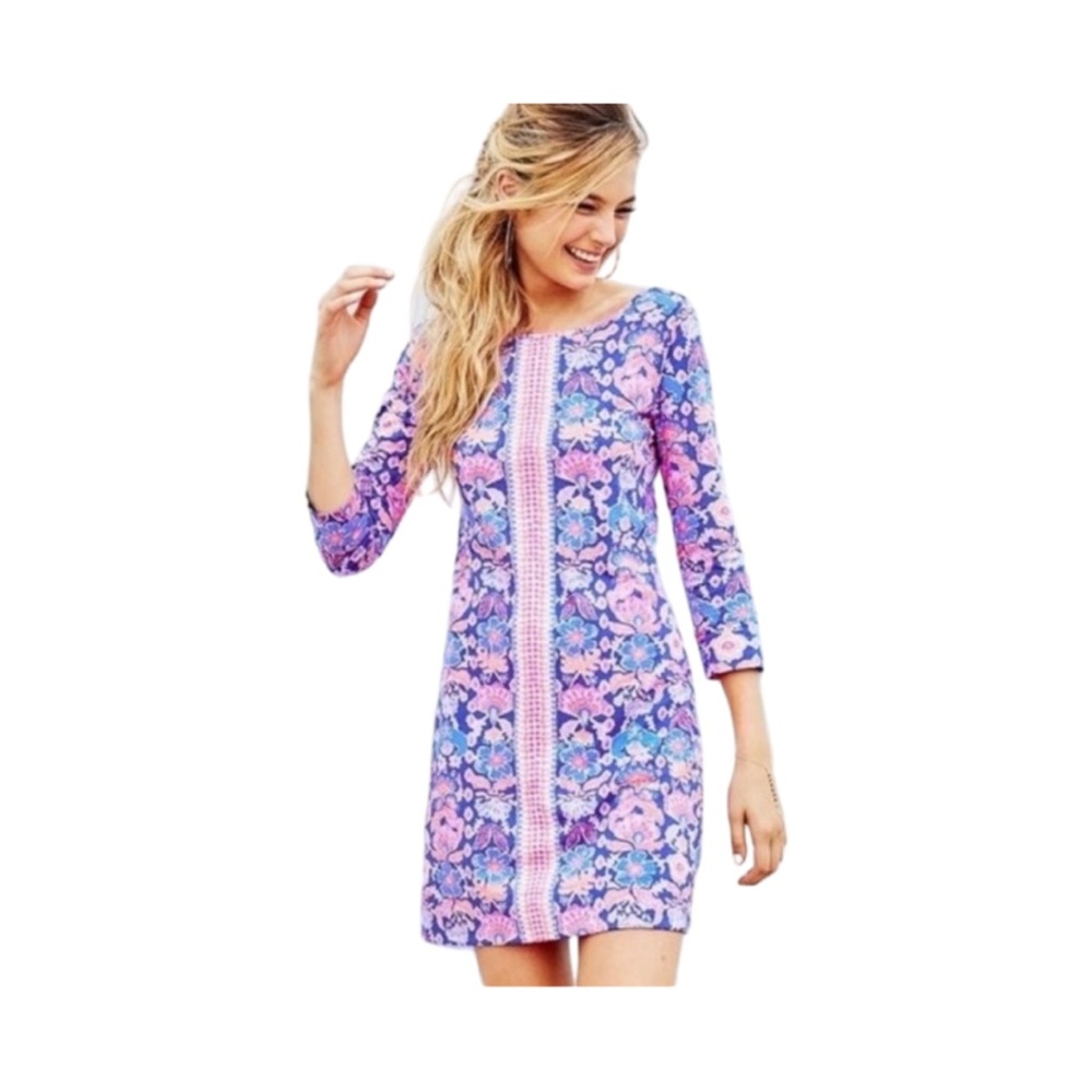 Lilly Pulitzer Sz XS Marlowe T-Shirt Dress Iris Blue